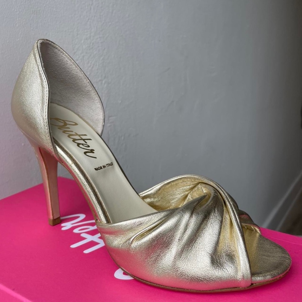 Butter gold heels